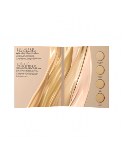 NATURAL RADIANT LONGWEAR FOUNDATION SAMPLE CARD