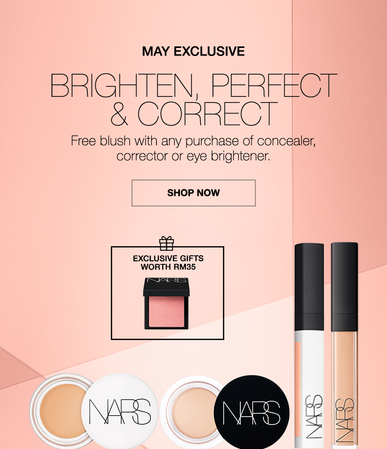 MAY 2024 Exclusive free blush with concealer, brightener, corrector